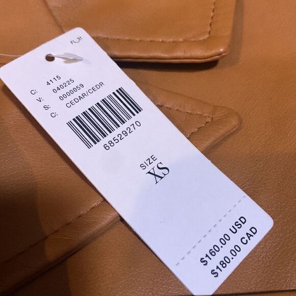 NWT Avec Les Filles Faux Leather Jacket - Picture 2 of 10